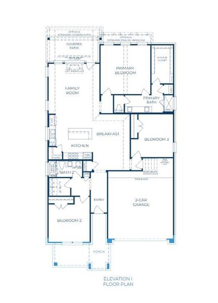 2D floor plan layout of this home in Persimmon, Buda, TX (Image 3).