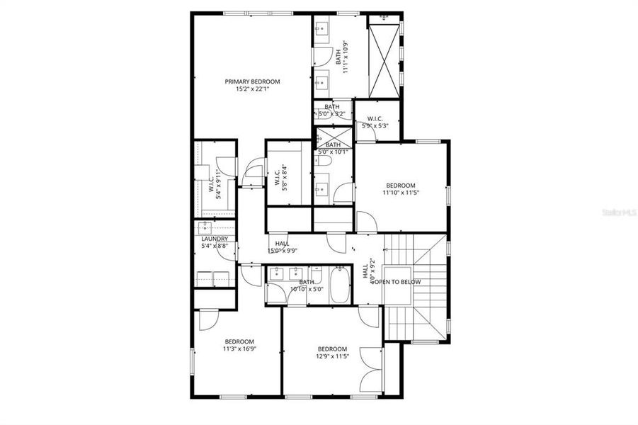 2D floor plan layout of this home in , Kissimmee, FL (Image 30). 2D floor plan layout of this home in , Kissimmee, FL (Image 30).