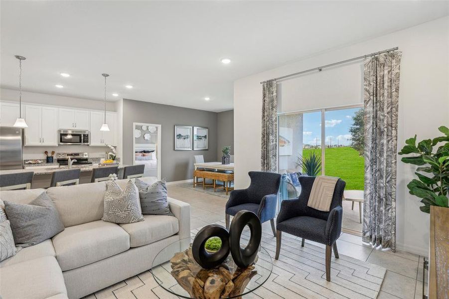 Furnished interior view inside a new home in Hidden Cove, Eustis (Image 22).