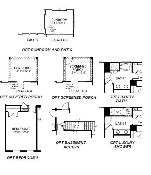 2D floor plan layout for the Summit by D.R. Horton in Spring Ridge Reserve, Anderson, SC (Image 7). 2D floor plan layout for the Summit by D.R. Horton in Spring Ridge Reserve, Anderson, SC (Image 7).
