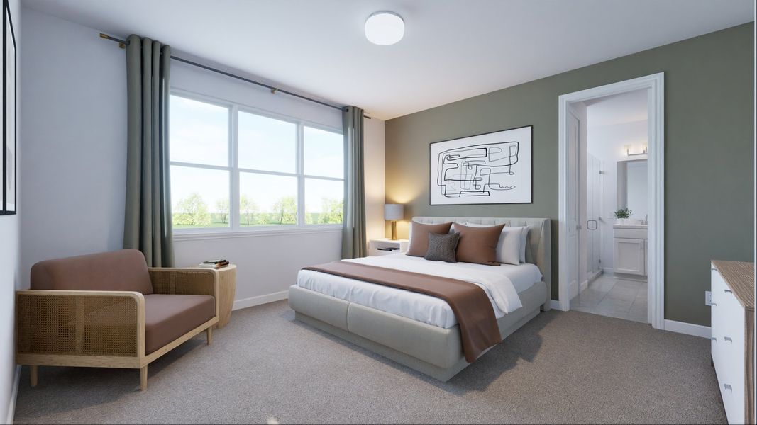 Representative furnished interior of a home built from the Elizabeth by New Home Co. in The Villas Collection at Novel, Austin (Image 12). Representative furnished interior of a home built from the Elizabeth by New Home Co. in The Villas Collection at Novel, Austin (Image 12).