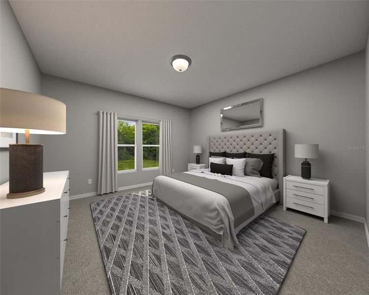 Furnished interior view inside a new home in Legends Preserve - Signature Series, Daytona Beach (Image 9).