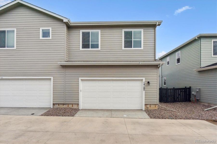 Exterior details and patio area of a home in Paired Homes at Alder Creek, Parker (Image 15). Exterior details and patio area of a home in Paired Homes at Alder Creek, Parker (Image 15).