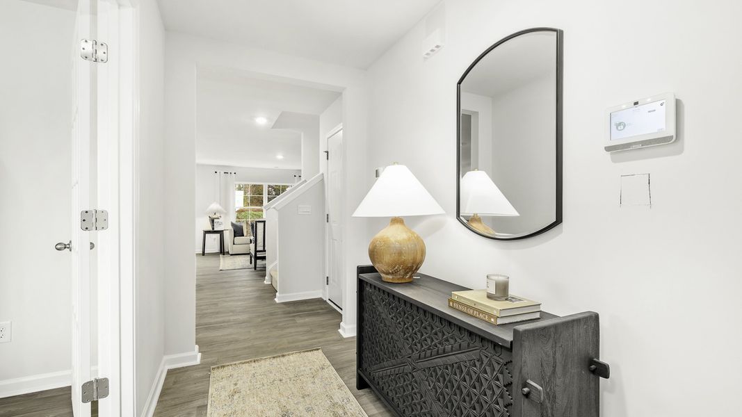 Representative furnished interior of a home built from the Hayden by D.R. Horton in Brookhaven, Greensboro (Image 7).