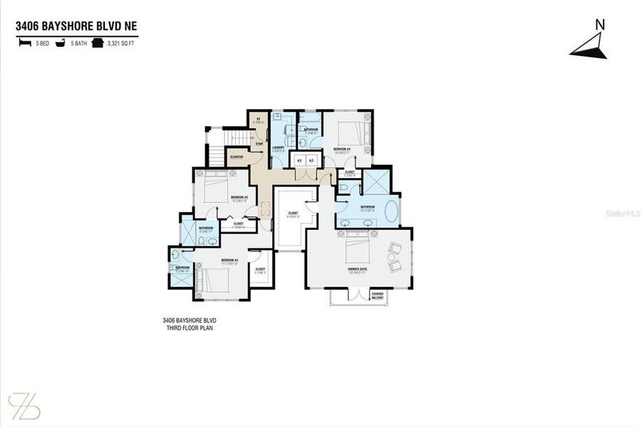2D floor plan layout of this home in , St. Petersburg, FL (Image 7).