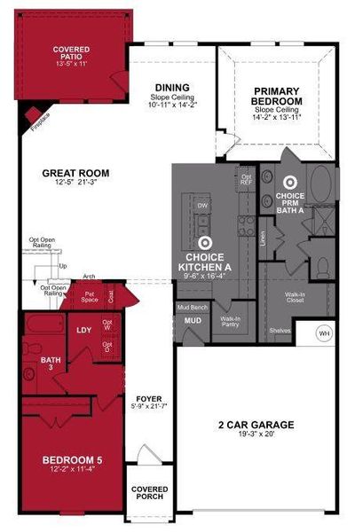 Beazer Homes Verandah Rainier Floorplan.