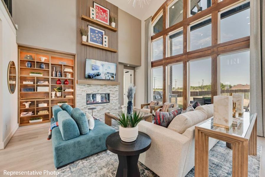 Furnished interior view inside a new home in Park Place, Prosper (Image 4).