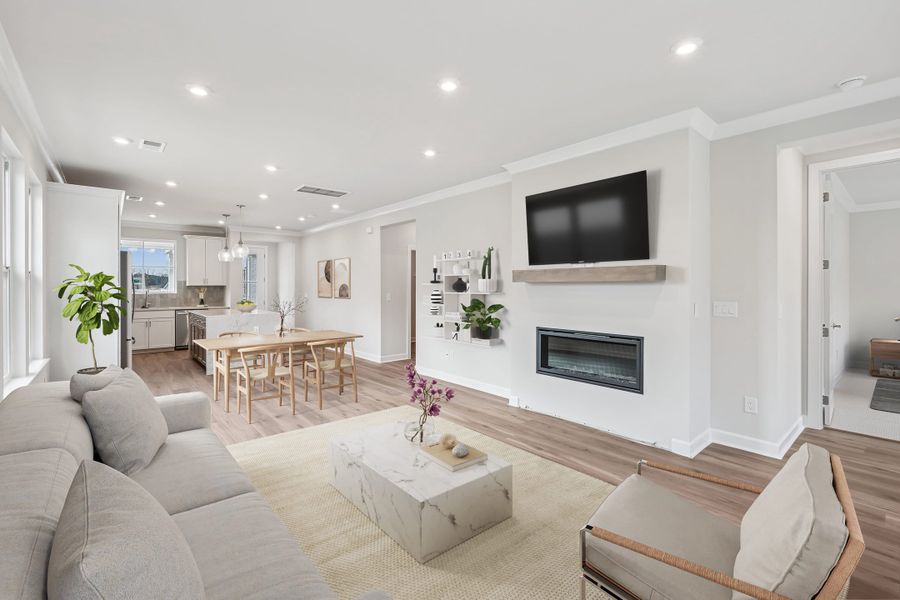 Representative furnished interior of a home built from the Beechwood Springs by Tri Pointe Homes in Altis At Serenity, Fuquay Varina (Image 5).