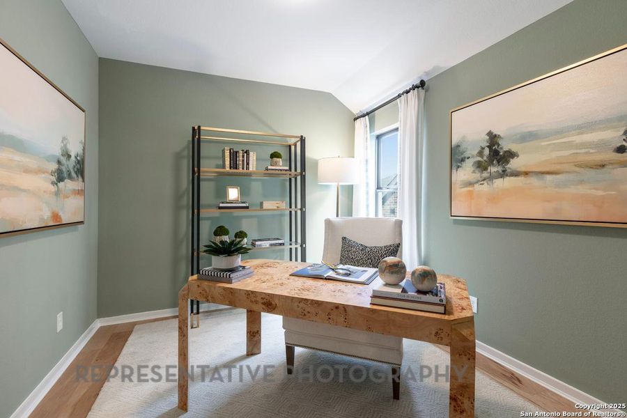 Furnished interior view inside a new home in Davis Ranch: 45ft. lots, San Antonio (Image 6).