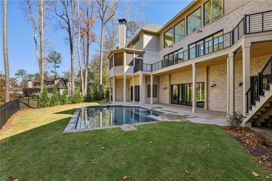 Exterior details and patio area of a home in , Atlanta (Image 3).