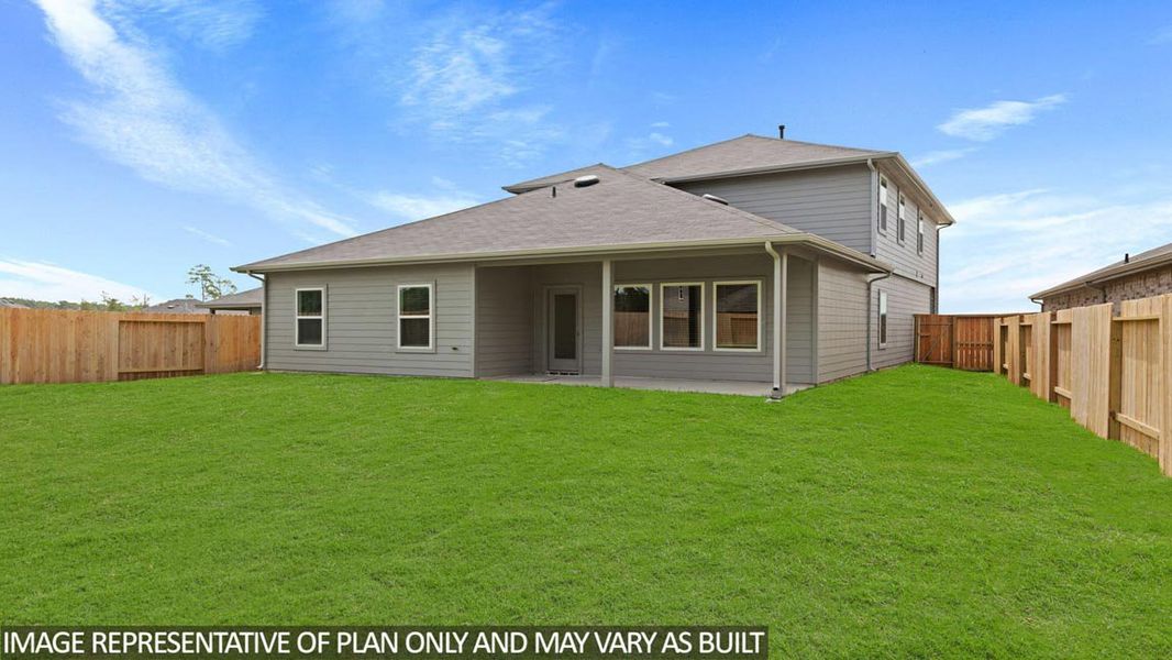 Representative exterior photo of a completed home built from the Rosemont by D.R. Horton in The Canopies, Splendora, TX (Image 17). Representative exterior photo of a completed home built from the Rosemont by D.R. Horton in The Canopies, Splendora, TX (Image 17).