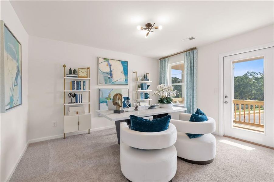 Furnished interior view inside a new home in Abbotts Crossing, Conyers (Image 25).