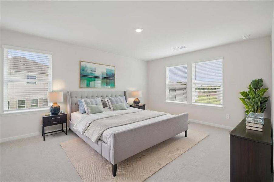 Furnished interior view inside a new home in Northwoods at Mirror Lake, Villa Rica (Image 16).
