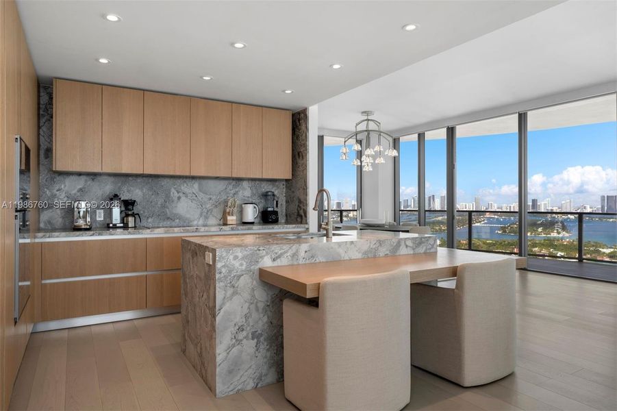 Furnished interior view inside a new home in , Miami Beach (Image 9).