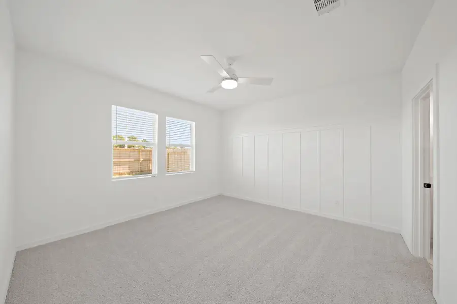 Spacious primary suite