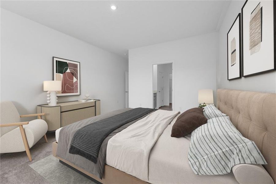 Furnished interior view inside a new home in Groves at Whitemarsh, Leesburg (Image 16).