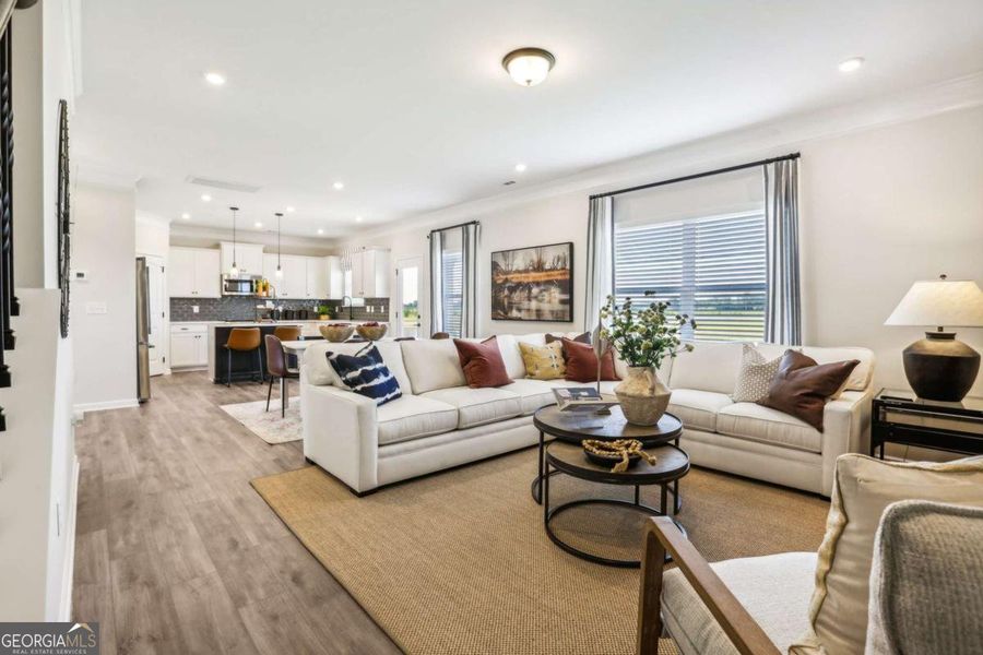 Furnished interior view inside a new home in Cobblestone Crossing Commons, Warner Robins (Image 4).