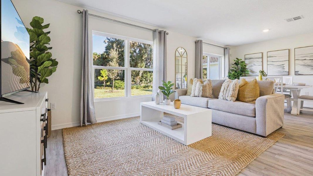Furnished interior view inside a new home in Magnolia Pointe, Umatilla (Image 4).