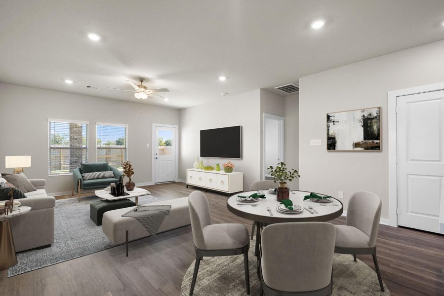 Furnished interior view inside a new home in Creekhaven, Rosharon (Image 7).