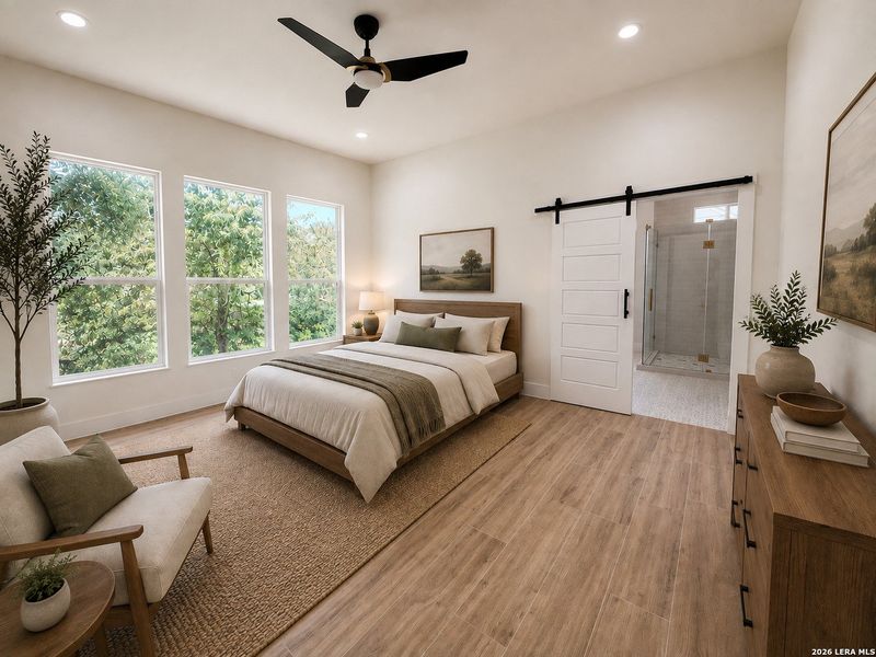 Furnished interior view inside a new home in , Bulverde (Image 30).