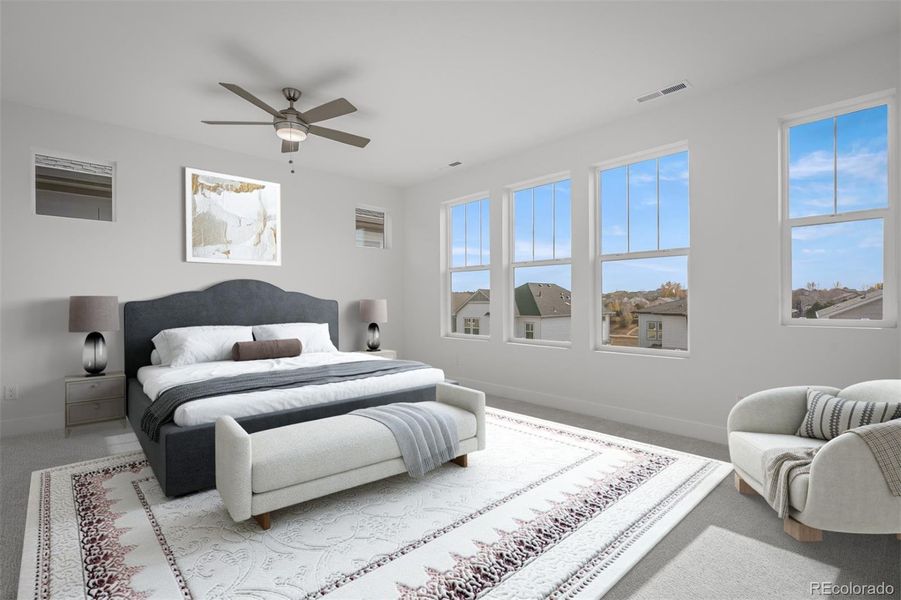 Furnished interior view inside a new home in Trailside at Cottonwood Creek, Colorado Springs (Image 14).
