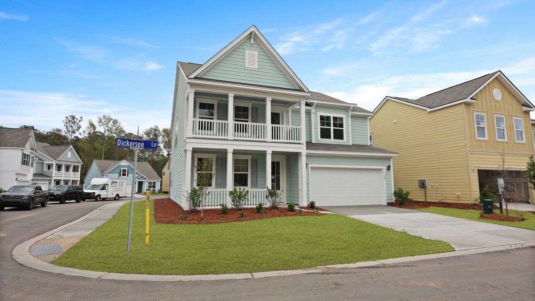 Front exterior of a new home in Founders Corner, Summerville, SC, highlighting curb appeal (Image 22).