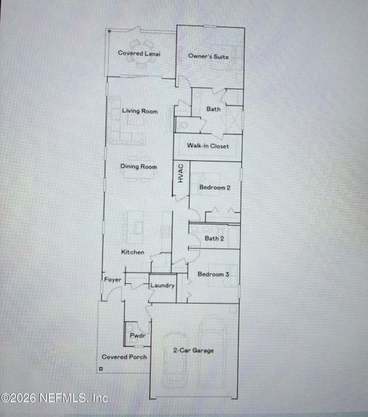 2D floor plan layout of this home in , Jacksonville, FL (Image 5).