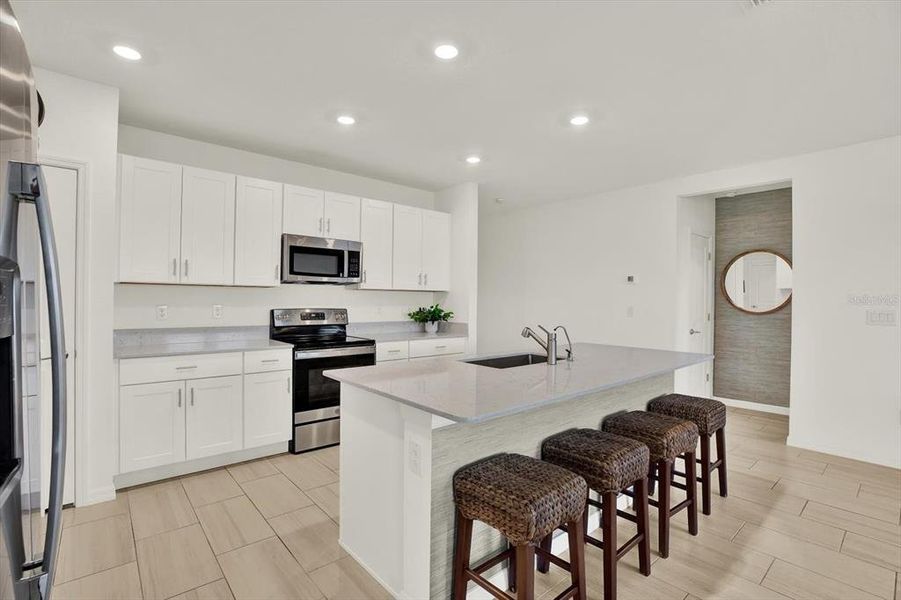 Furnished interior view inside a new home in Mirada, San Antonio (Image 36).