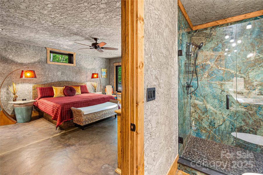 Furnished interior view inside a new home in , Cashiers (Image 29).