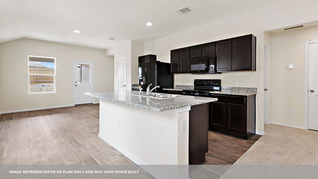 Furnished interior view inside a new home in Carillon, Manor (Image 4).