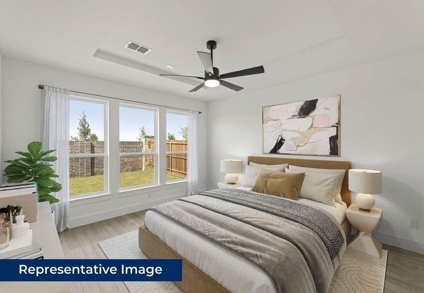 Furnished interior view inside a new home in Valencia on The Lake, Little Elm (Image 6).