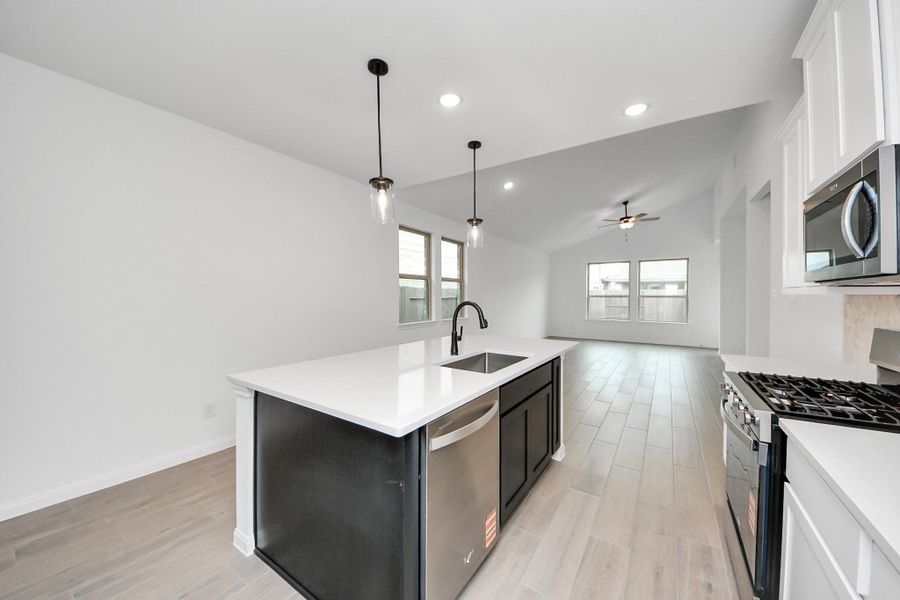 Furnished interior view inside a new home in Elyson, Katy (Image 3).