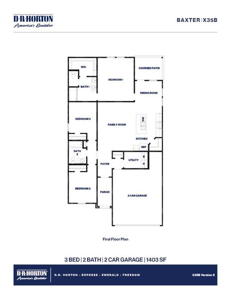 Image 16 representing the Baxter by D.R. Horton in Presswoods, Splendora, TX. Image 16 representing the Baxter by D.R. Horton in Presswoods, Splendora, TX.