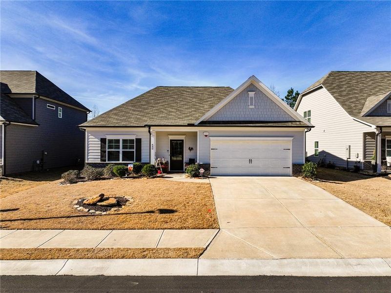Front exterior of a new home in , Dawsonville, GA, highlighting curb appeal (Image 23). Front exterior of a new home in , Dawsonville, GA, highlighting curb appeal (Image 23).