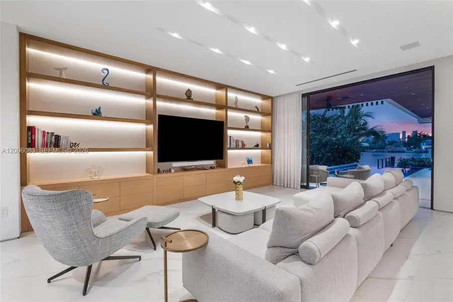 Furnished interior view inside a new home in , Miami Beach (Image 6).
