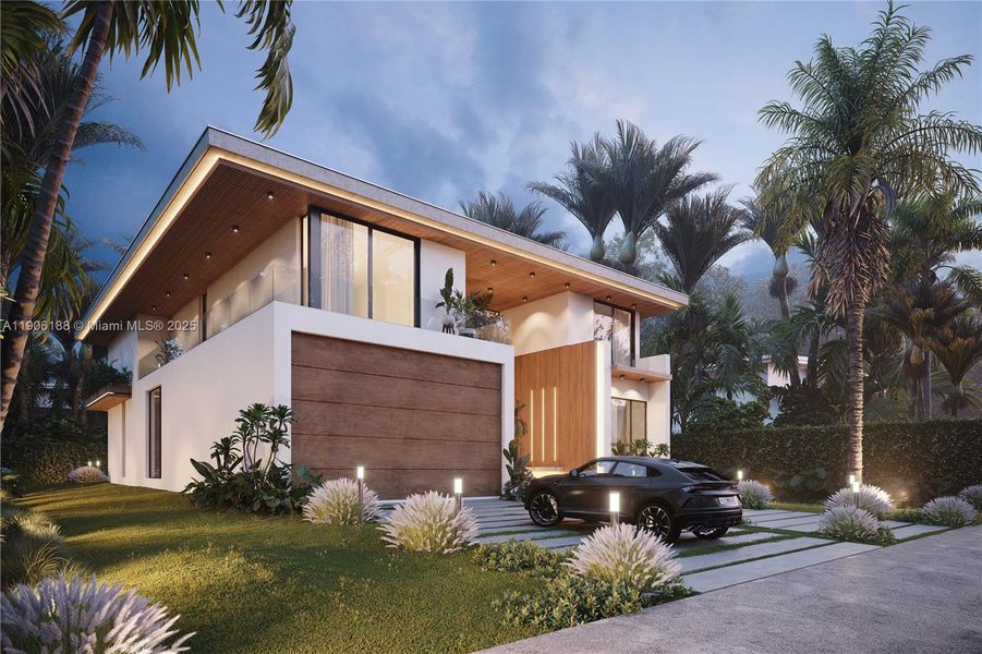 Front exterior of a new home in , Golden Beach, FL, highlighting curb appeal (Image 2).