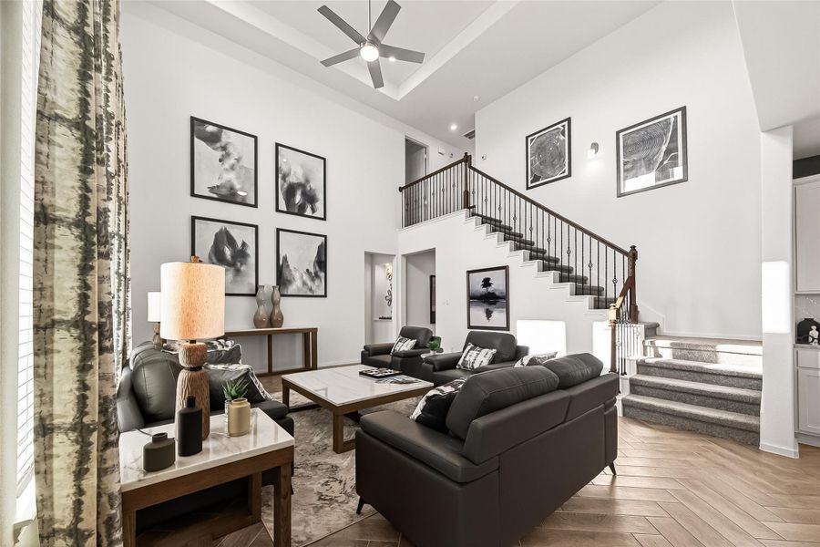 Furnished interior view inside a new home in , Iowa Colony (Image 17). Furnished interior view inside a new home in , Iowa Colony (Image 17).