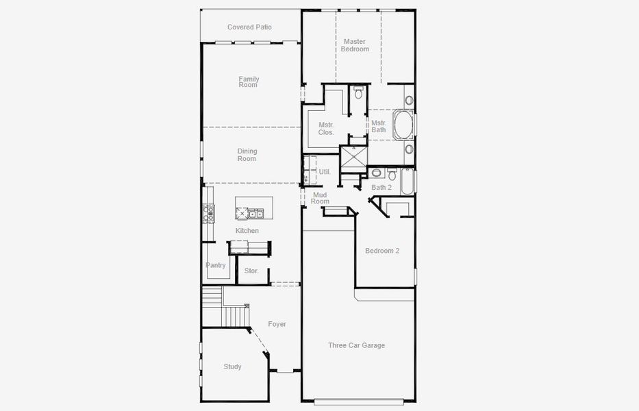 2D floor plan layout of this home in Painted Tree, McKinney, TX (Image 5). 2D floor plan layout of this home in Painted Tree, McKinney, TX (Image 5).