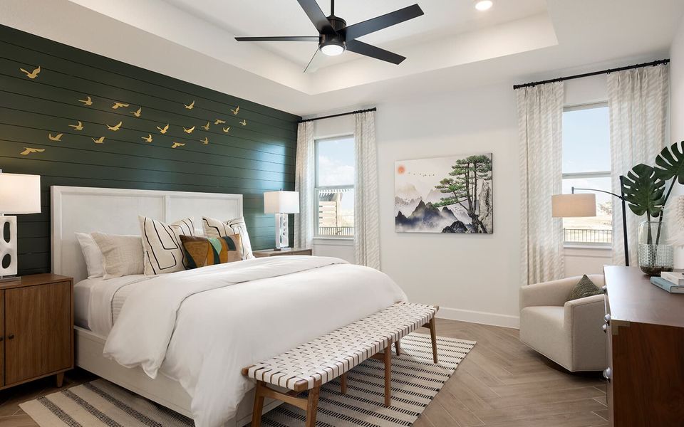 Furnished interior view inside a new home in Easton Park, Austin (Image 9).