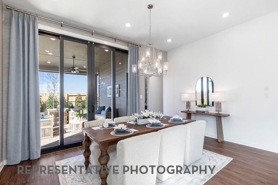 Furnished interior view inside a new home in Elyson, Katy (Image 17).