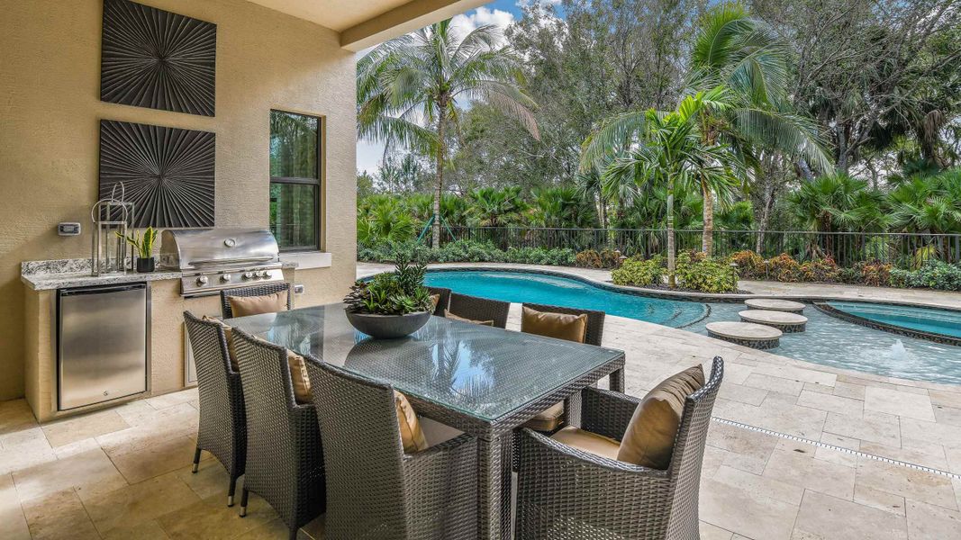 Covered Lanai with Summer Kitchen