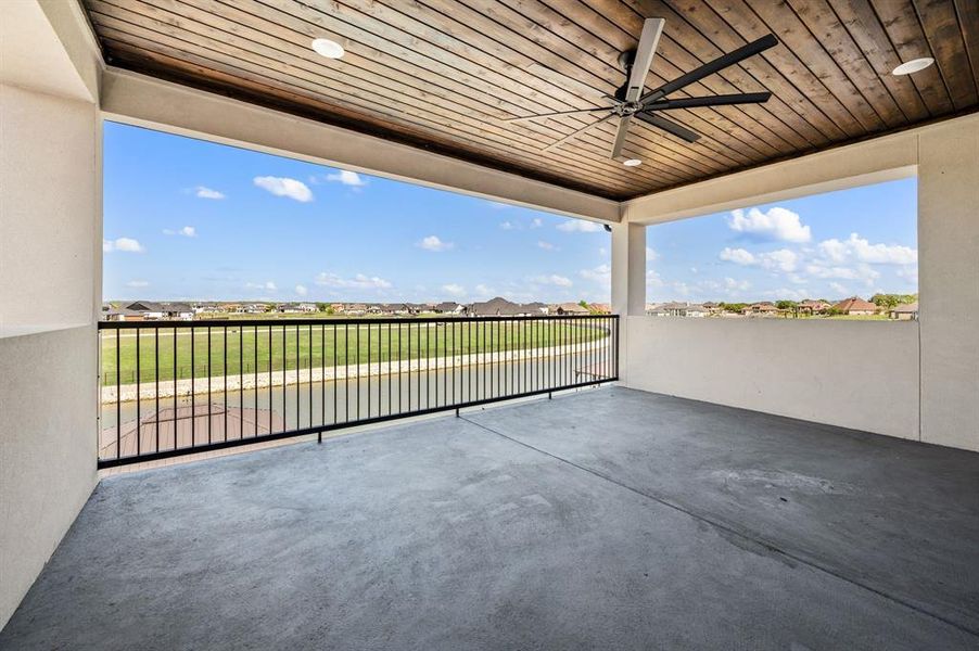 Exterior details and patio area of a home in The Resort on Eagle Mt. Lake, Fort Worth (Image 26).