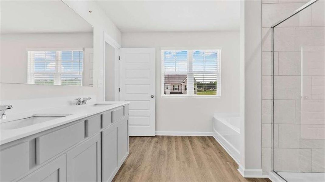 Furnished interior view inside a new home in Echo Glen, Stockbridge (Image 8).