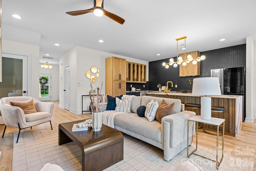 Furnished interior view inside a new home in , Charlotte (Image 8).
