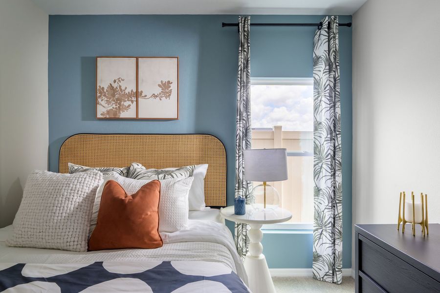 Representative furnished interior of a home built from the Indigo by Casa Fresca Homes in Crosswinds, Haines City (Image 15).