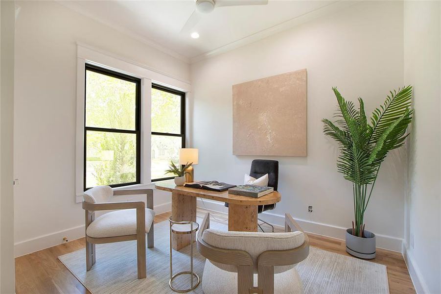 Furnished interior view inside a new home in , Dallas (Image 39). Furnished interior view inside a new home in , Dallas (Image 39).