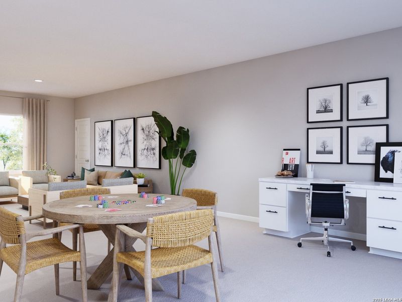 Furnished interior view inside a new home in Cinco Lakes, San Antonio (Image 6).