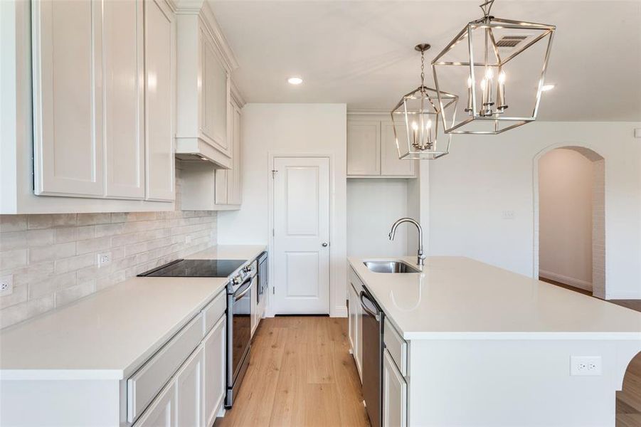 Furnished interior view inside a new home in Courts of Bonnie Brae, Denton (Image 5).