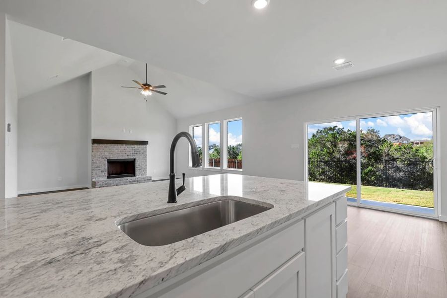 Representative furnished interior of a home built from the Garrison II by Cheldan Homes in Stoneview, Glen Rose (Image 14).