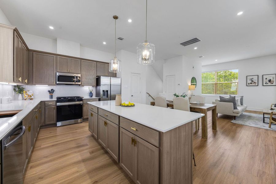 Furnished interior view inside a new home in Commons at West Tidwell, Houston (Image 13).